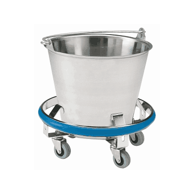 Bucket, Kick, Ss, 12 Qt, 2' Caste - Medline
