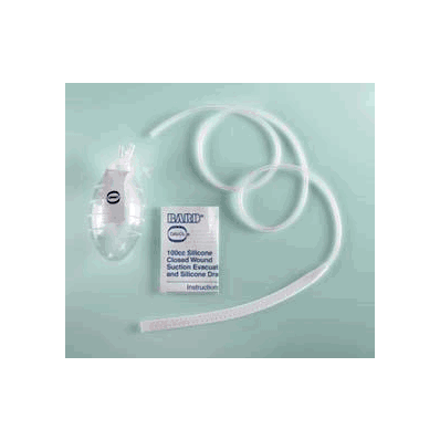 Bulb Evacuator, 15 Fr Round Drain with Trocar