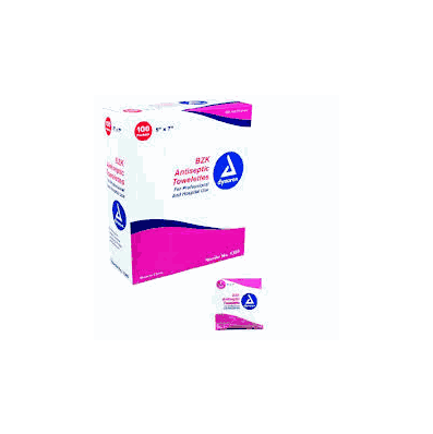 Bzk Antiseptic Towelettes - Bulk, 1,000/Cs -