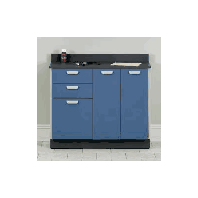 Cabinet, Treatment Sand Base Slate Gry W/Slvr