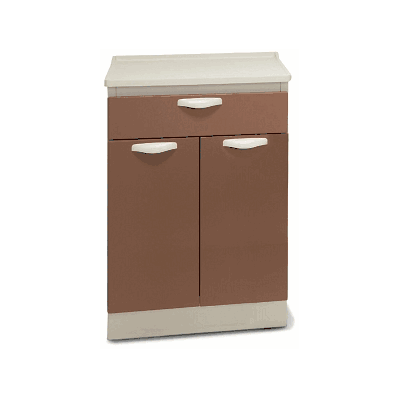 Cabinet, Trtmnt-1-4"Dwr, 2 Drs-18"-clay - Cab