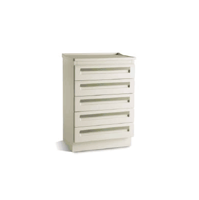 Cabinet, Trtmnt 5drwr Tea Grn 18" - - Midmar