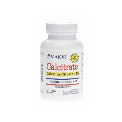 Calcitrate 315mg+ Vit D3 250iu 100/Bt - Medli