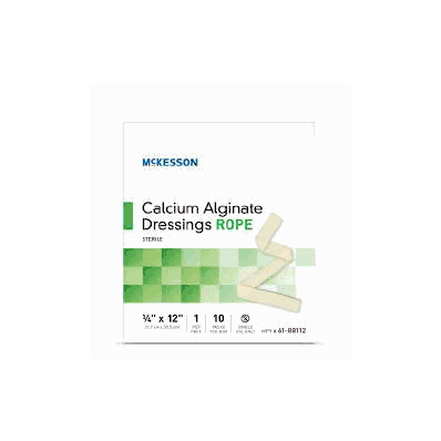 Calcium Alginate Dressing Mckesson Rope 3/4 X