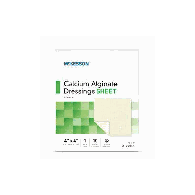 Calcium Alginate Dressing Mckesson Square 4 X