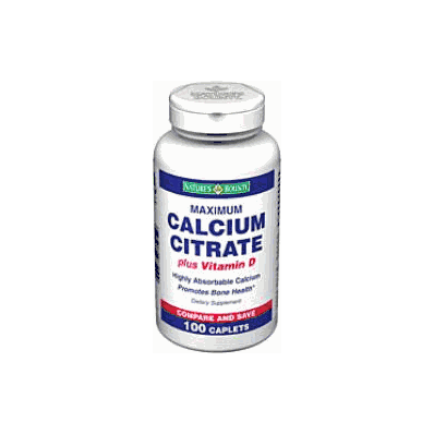 Calcium Citrate Plus Vitamin D Supplement Nat