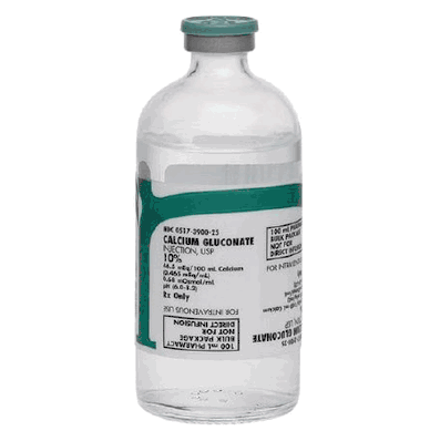 Calcium Gluconate 100 mL 10% 100 mg/mL Pharmacy Bulk Vial