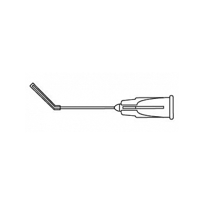 Cannula, Flexible-tip, Angled, 45-deg