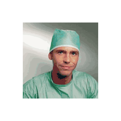 Cap, Bouf SheEr W/Ties Grn (100/Bx 5bx/Cs) -