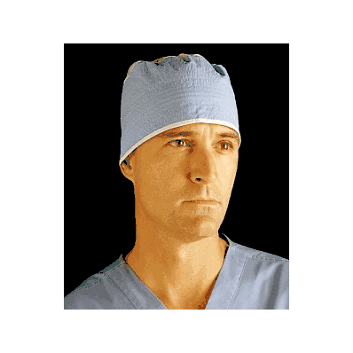 Cap, Surgeon, Easy-tie, Top / Blue - Medline