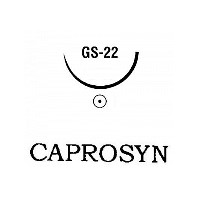 Caprosyn, 2/0, Undyed 5x18", Gs-22 D-tach - M