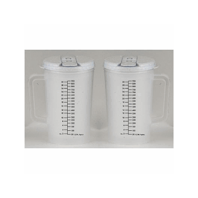 Carafe, 34oz, Clear Flip Top, Insulated - Med