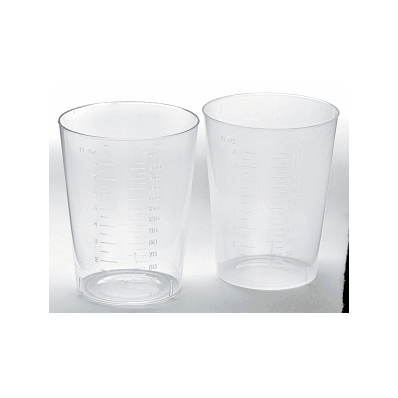 Carafe Clear Plastic Medicine Cup, Transparen