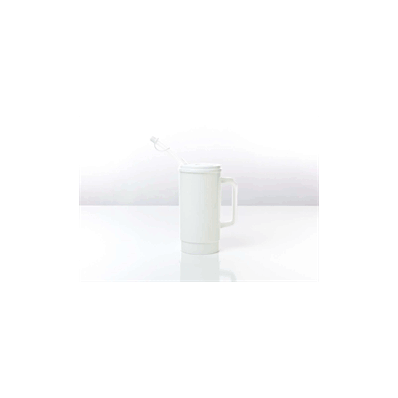 CARAFE, INSULATED, WHITE, PLAIN, 32OZ