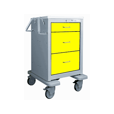 Cart, Jr, 1-3, 2-9, Gry / Yel Drws - Medline