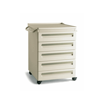 Cart, Treatment, 29.5"Wx18"Dx34"H, Pebble Gre