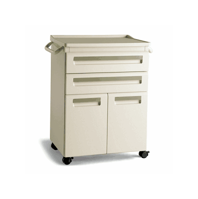 Cart, Trtmnt, 24"Wx24"Dx34"H, Black - Medline