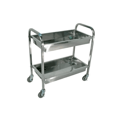 Cart, Utility 2tub Multi-purp S/S 33.5"X17.5"