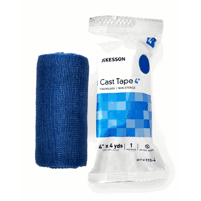 Cast Tape, 4" x 12 foot, Color BLUE