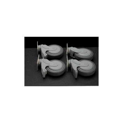 CASTER, PACKAGE, NEW STYLE, 2BRK, 1TRK, 1SWV