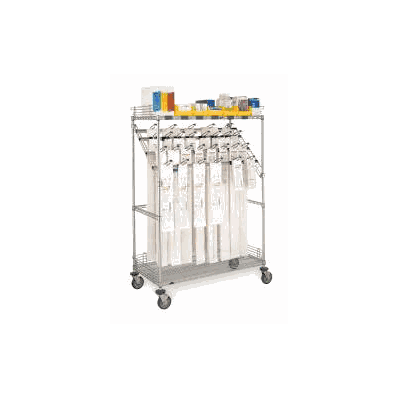 Catheter Procedure Cart Metal 24 X 48 X 69 In