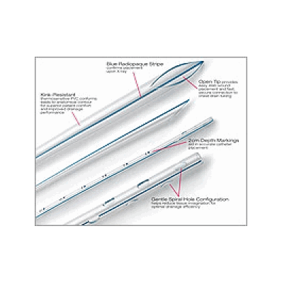 Catheter, Straight, 28fr, Firm, Thoracic, Pvc