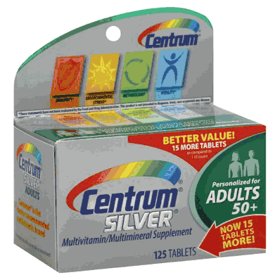Centrum Silver Adults 50+, Multivitamin Supplement,