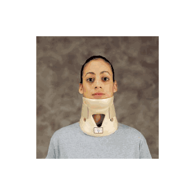 Cervical collar, 3.75" X 10 to 13", small in two piece