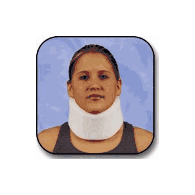 Cervical Collar, medium, contoured foam/cotton