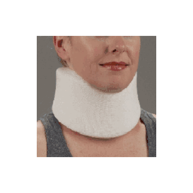 Cervical collar, small, contoured medium density, white