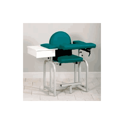 Chair, Blood Draw Xtall W/Flip Dove Gry - -