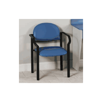 Chair, OfFice Uphol W/Arms Aztec Blu - - Cli