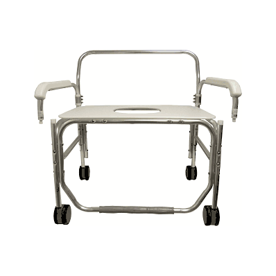 Chair, Shower, Bariatric, Drop Arm, 28" W