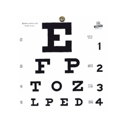 Chart Eye Test Snellen