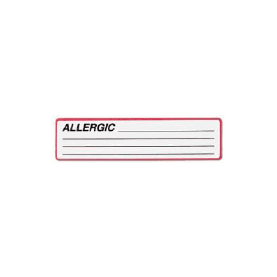 Chart Label Allergy Alert Allergic / Lines Wh