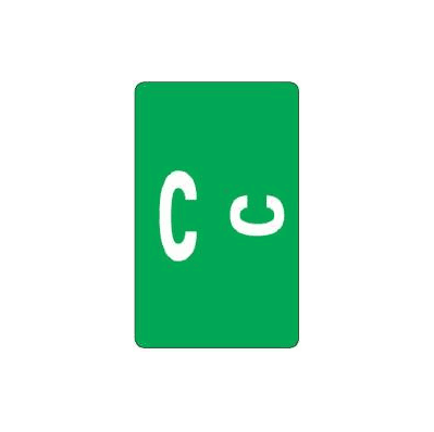 Chart Label Alphaz AcCsc Tab C|C Dark Gree