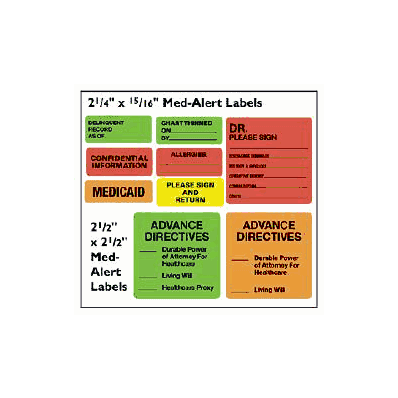 Chart Label Barkley Allergy Alert Allergies