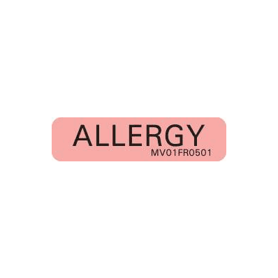 Chart Label Barkley Allergy Alert Allergy Fl