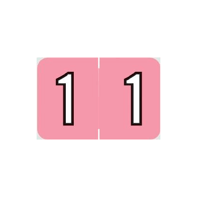 Chart Label Barkley Tab 1|1 Pink 1-1/2 X 1