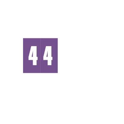 Chart Label Barkley Tab 4|4 Purple 1-7/8 X