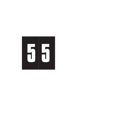 Chart Label Barkley Tab 5|5 Black 1-7/8 X