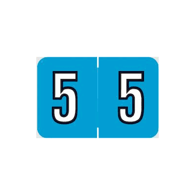 Chart Label Barkley Tab 5|5 Blue 1-1/2 X 1
