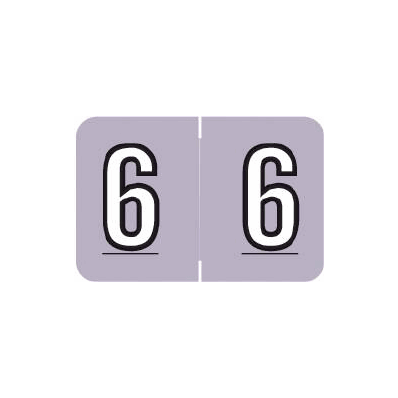 Chart Label Barkley Tab 6|6 Lavender 1-1/2