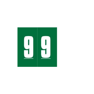 Chart Label Barkley Tab 9|9 Green 1-7/8 X