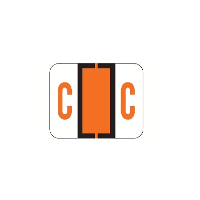 Chart Label Barkley Tab C|C Dark Orange /