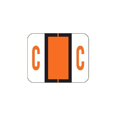 Chart Label Barkley Tab C|C Dark Orange /