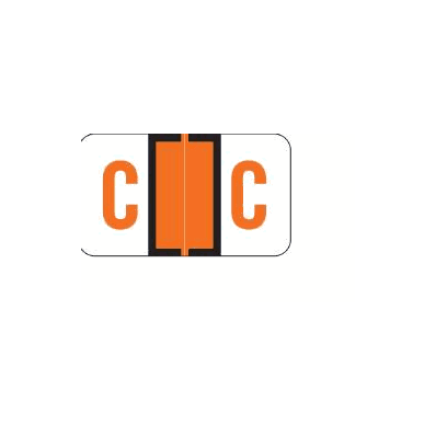Chart Label Barkley Tab C|C Dark Orange /