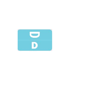 Chart Label Barkley Tab D|D Light Blue 1 X