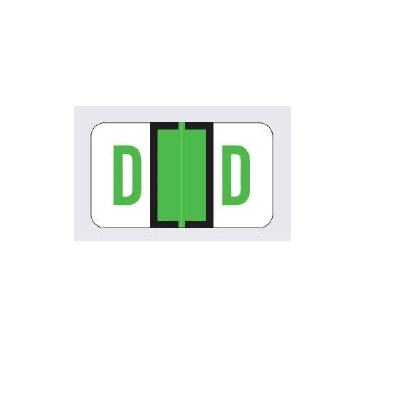 Chart Label Barkley Tab D|D Light Green /