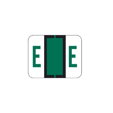 Chart Label Barkley Tab E|E Dark Green / W
